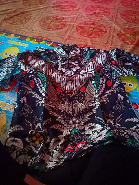 Batik Solo Hanangkara Mewah Kemeja Pria Katun Halus Sragenan Full Furing