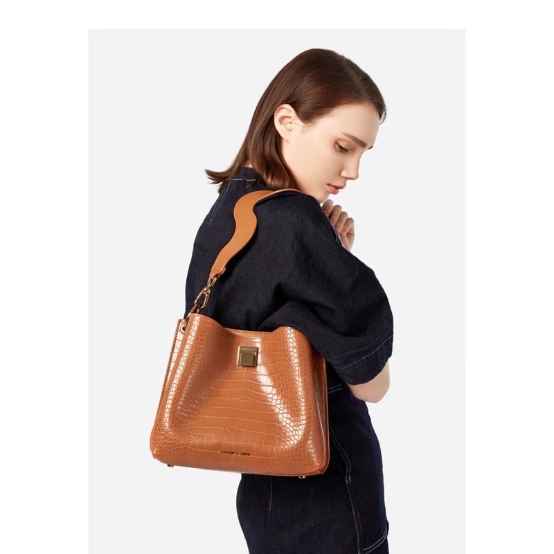 TAS CANGKLONG SELEMPANG IMPORT CK CROCO ORIGINAL