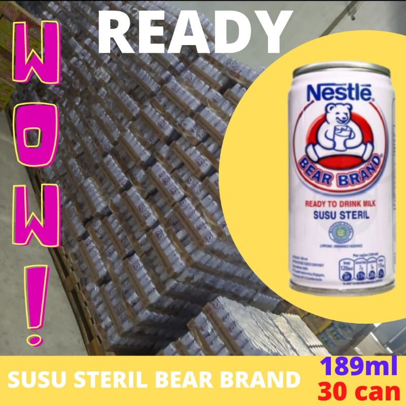 SUSU BERUANG BEAR BRAND ISI 30 KALENG TERMURAH/SUSU BERUANG 1 KARTON/SUSU BERUANG 1 DUS