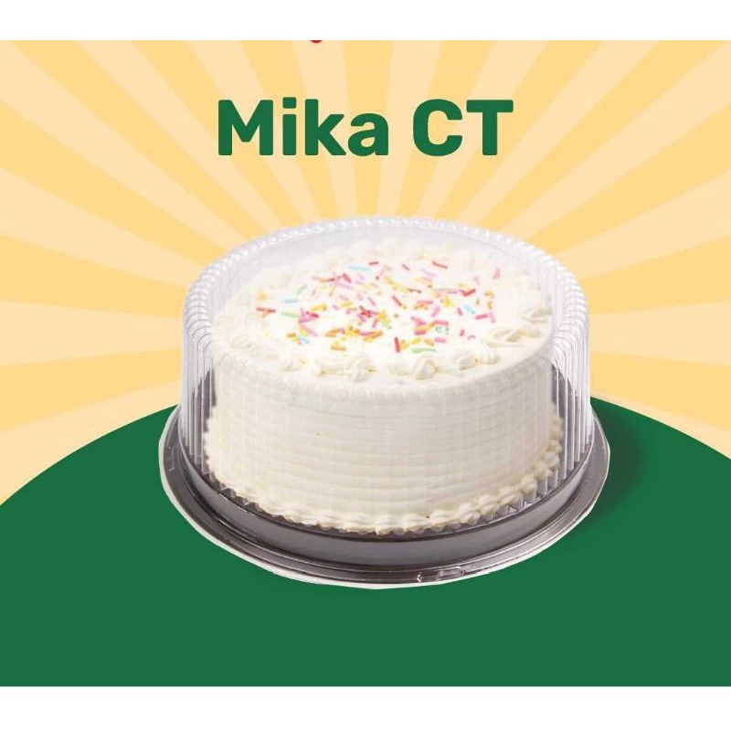 Mika Tumpeng Bulat Mika Tart 20cm CT20 Isi 10 PCS Tersedia Warna Putih dan Coklat