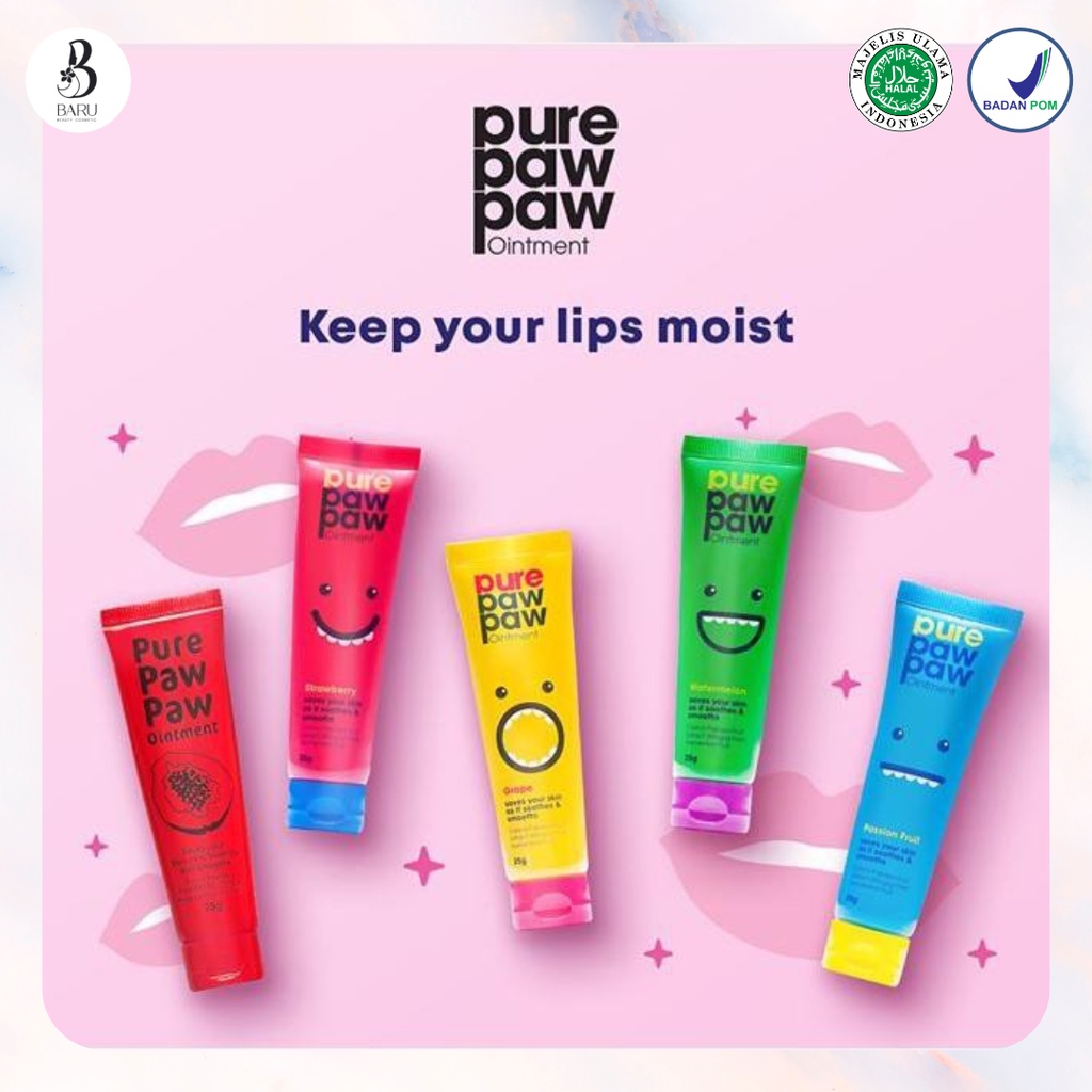 ⛄️BARU⛄️ (BUY 1 FREE GIFT) Pure Paw Paw Ointment 25g by Sociolla | Lip Balm | Makeup Pawpaw | Perawt