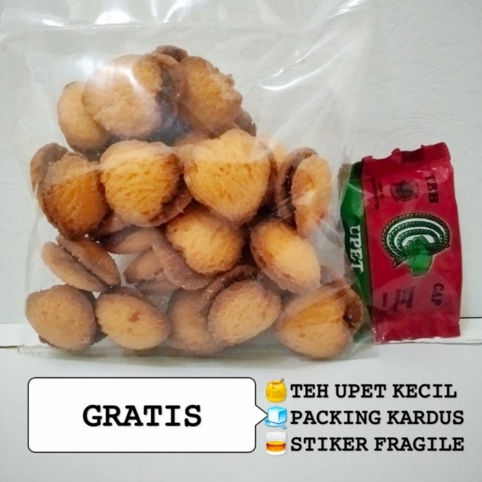 

PROMO Kue Selai Nanas 100gram Khas Cirebon GRATIS teh upet