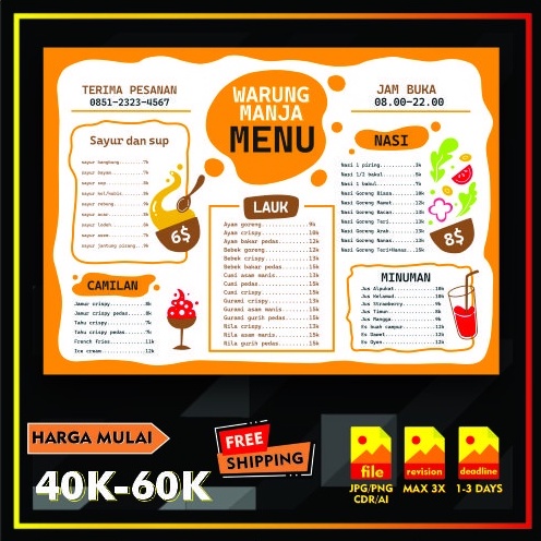 DESIGN DAFTAR MENU