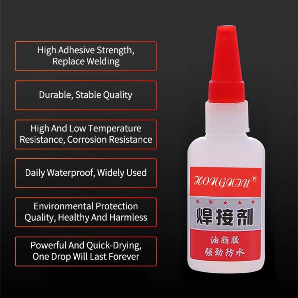 Lem Super Glue / Lem Las 50gr Perekat Kuat Welding Glue Bening Lem G Korea Aplikasi Serbaguna