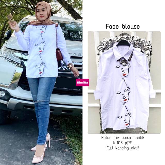 Face blouse by elmira