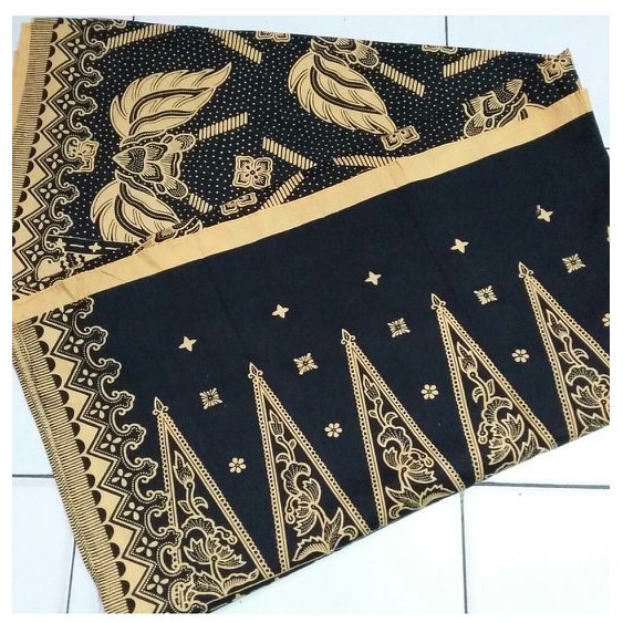 Bahan Kain BATIK BADUY BANTEN Lebak  Motif Tapak Kebo Gold 