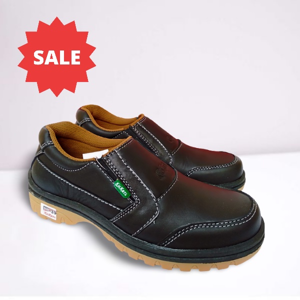 Sepatu pria kulit asli original 100% casual slip on santai formal kerja kuliah branded tanpa tali el