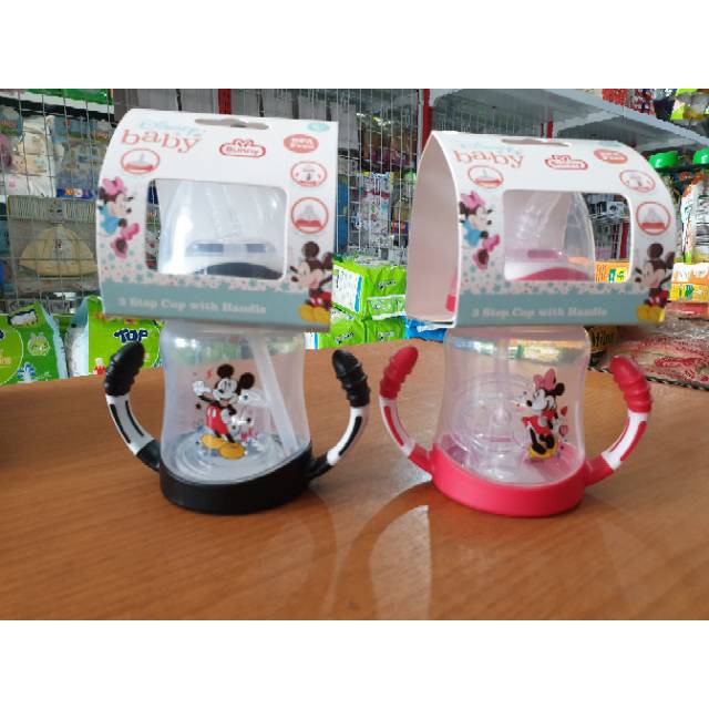 TRANING CUP DISNEY BABY WIDE NECK 6+m 210ML BPA FREE