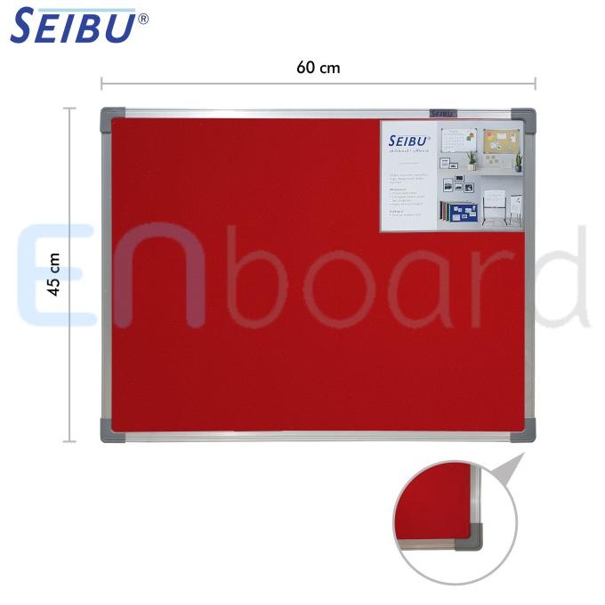 

Softboard Cork Board / Papan Mading Gantung Bludru Seibu 45 x 60 cm