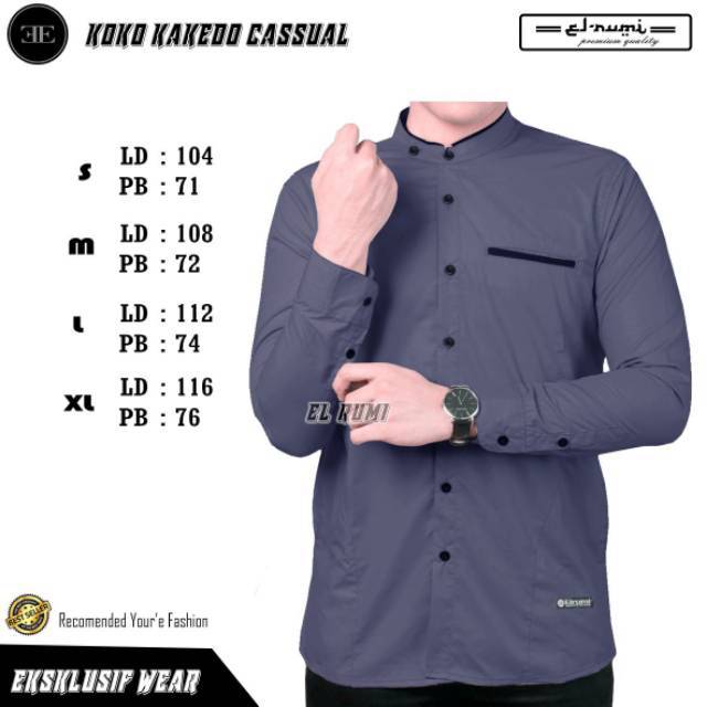  BAJU  KOKO  KAKEDO ABU  ABU  POLOS TERBARU Shopee Indonesia