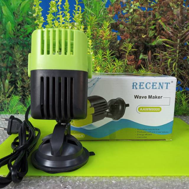 Mesin Arus RECENT AA WM8000 Wave Maker Pembuat Ombak Kolam Koi Low Watt 1 kipas