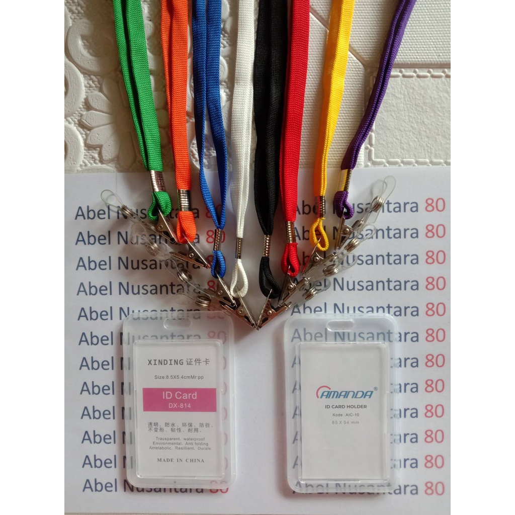 

Paket Tali Jepit Besi + ID Card Tutup Potrait