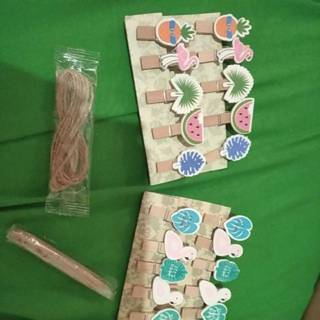 Set Jepitan Polaroid Foto Flamingo Nanas Dapat 10 Pcs Gratis Tali Beli Satu Set Dapat Sepuluh Pcs