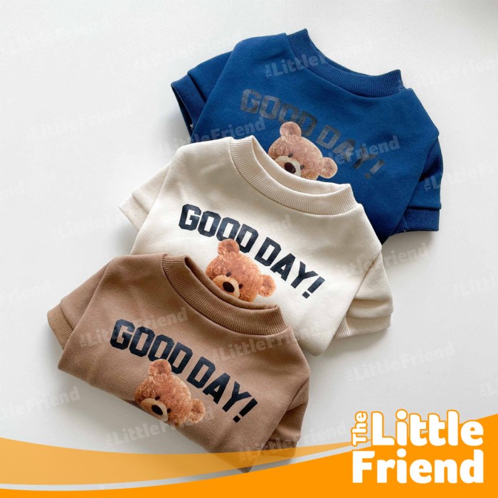 Baju Anjing Kucing TEDDY BEAR GOOD DAY FRIEND FOREVER Dog Cat Shirt