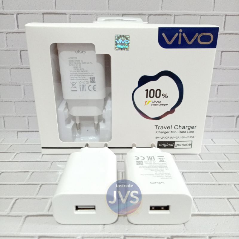 Charger Casan Cas VIVO Z1 PRO S1 18W Original 100% Fast Charging MICRO USB