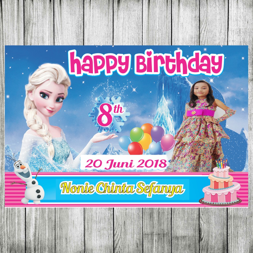 Spanduk Banner Ulang Tahun Anak 2 x 1.5 M
