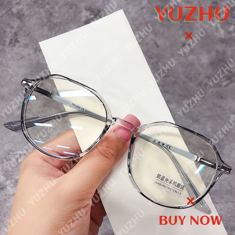 (YUZHU) TERSEDIA &amp; COD Frame Kacamata Anti Radiasi Wanita Korean Gaya Kaca Mata Komputer Anti Blue Light Eyeglasses