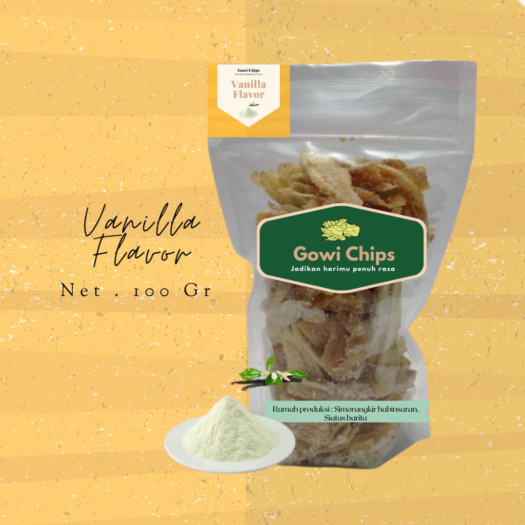 

Keripik Pisang Rasa Vanila - Gowi Chips