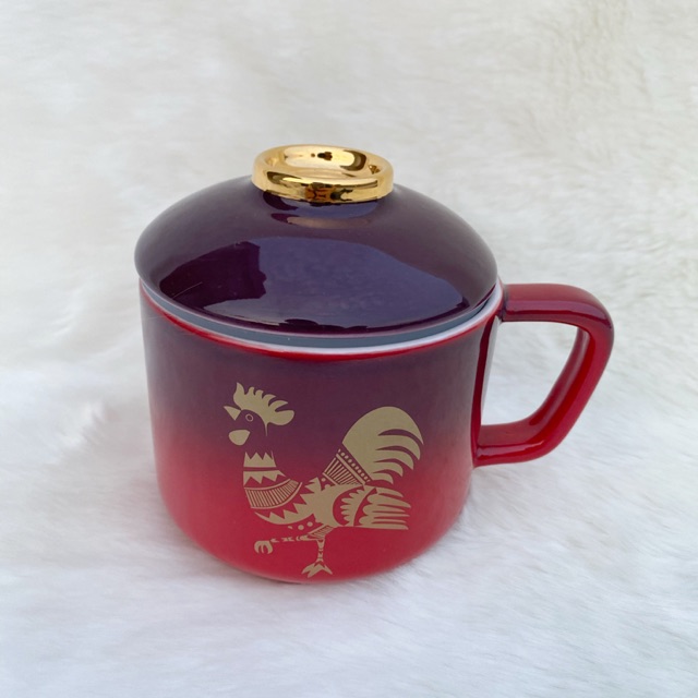 Starbucks CNY Rooster Mug + lid