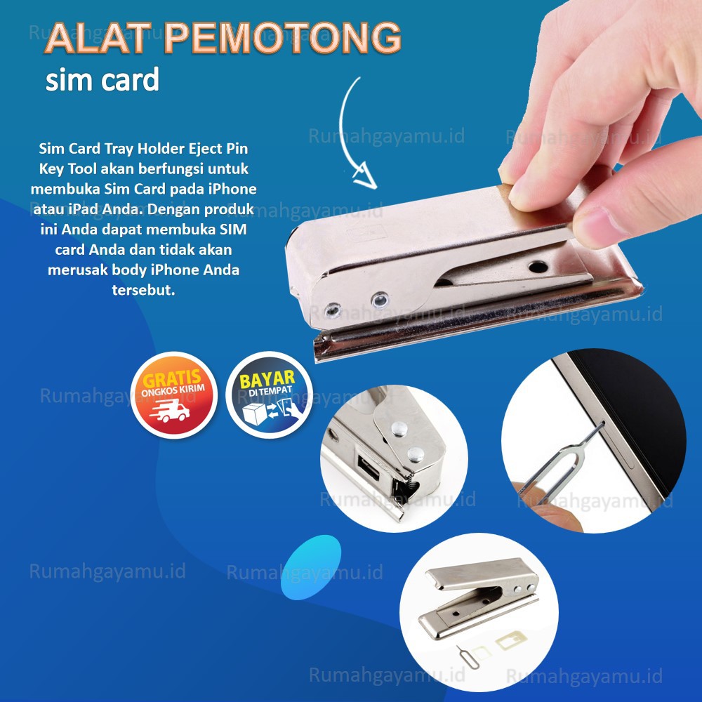 

Pemotong Kartu /Nano SIM Cutter - Silver