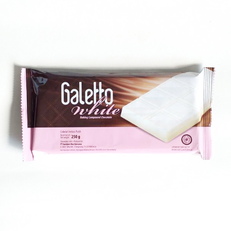 

Galetto Coklat Batang White 250Gr