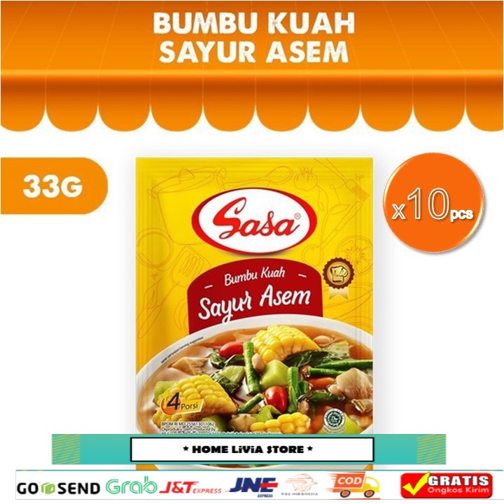 

Sasa Bumbu Kuah Sayur Asem 10 x 33 gr