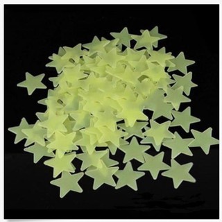 Dekorasi Rumah 100Pcs Stiker Dinding Model Glow In The Dekorasi Rumah 100Pcs Stiker Dinding Model Glow In The