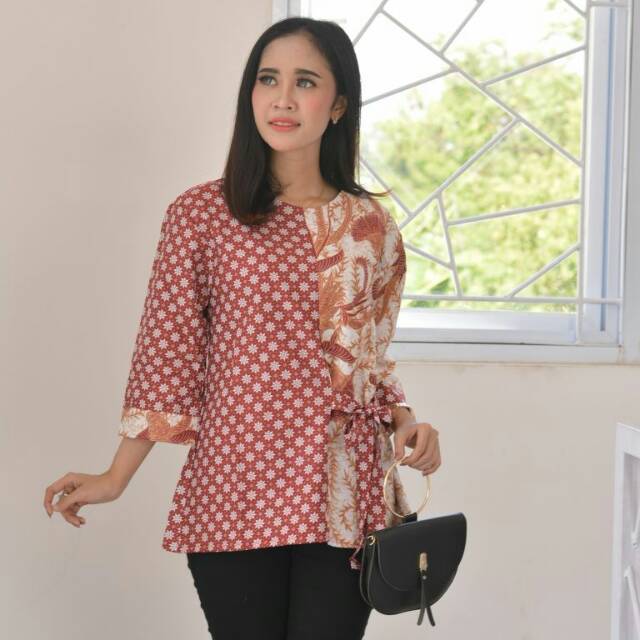 BATIK KERJA WANITA BLOUSE BATIK