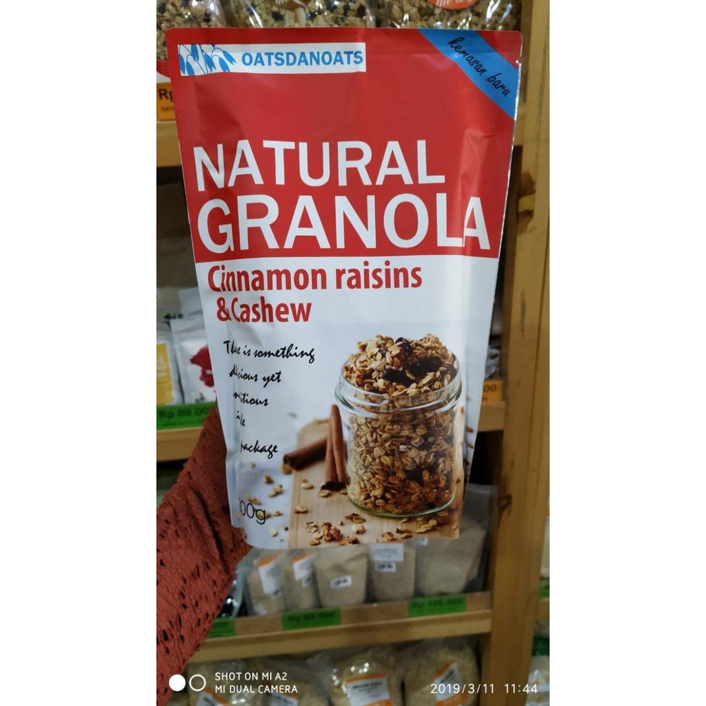 

OATSDANOATS, GRANOLA CINNAMON RAISIN CASHEW, 500GR