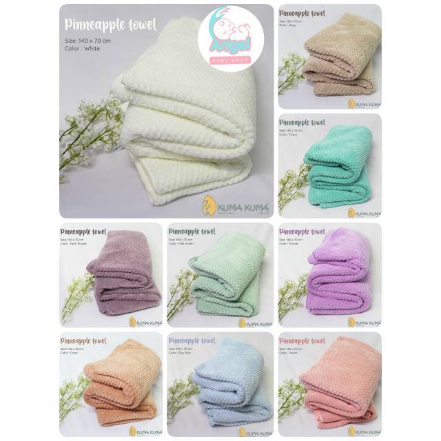 KUMA KUMA HANDUK 70X140 PINNEAPPLE TOWEL WARNA MIX