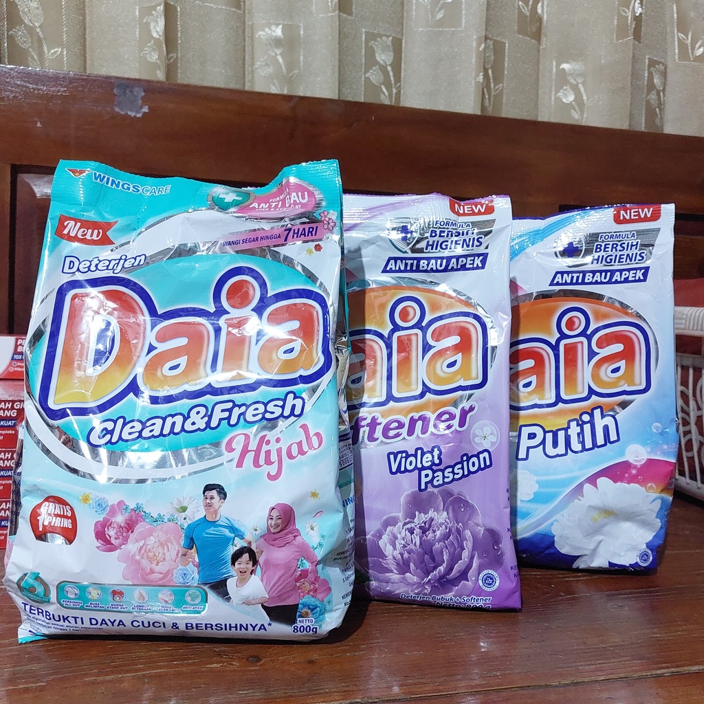 [GRATIS HADIAH PIRING] Daia Deterjen Bubuk 800 gr