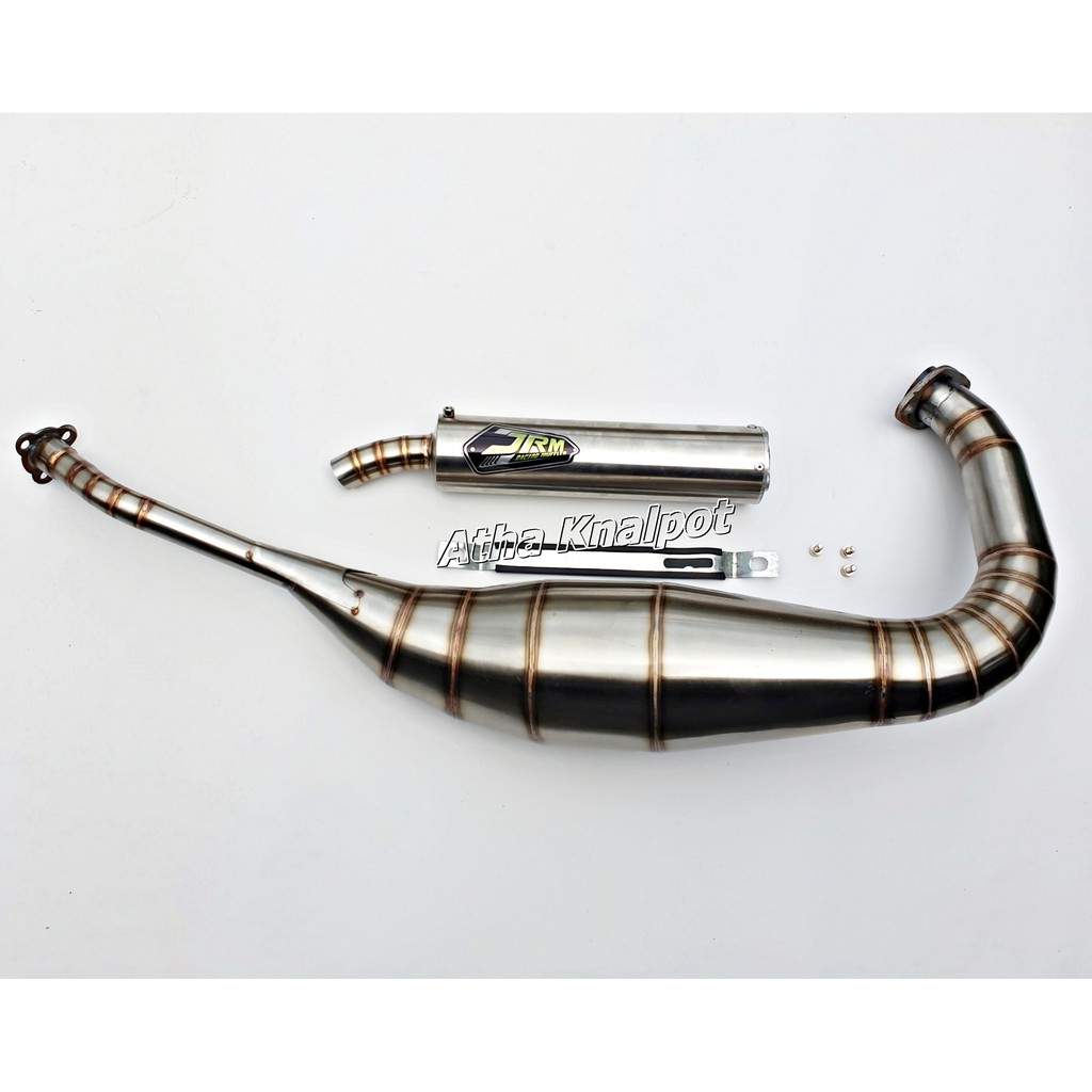 Knalpot Ninja R RR SS JRM 2tak Stainless Leher L