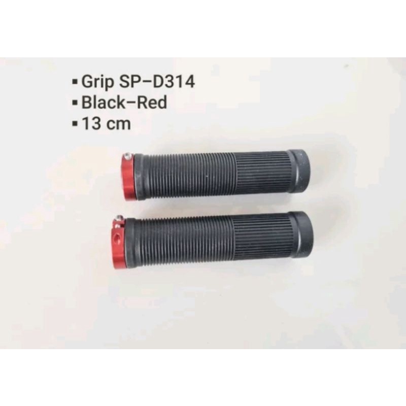 Handle Grip Rubber SP-D314 HandGrip warna Black Red Hitam Merah kuning yellow hitam Sepeda Seli Lipat MTB Folding Bike Feder Hybrid