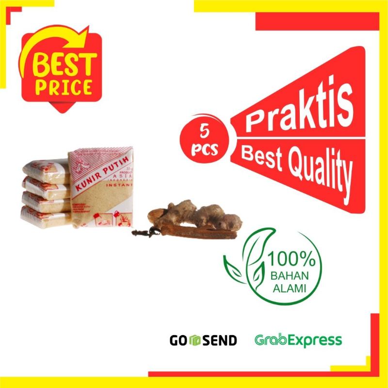 

MINUMAN INSTANT TRADISIONAL KUNIR PUTIH ASIA ISI 5 PCS KHAS JOGJAKARTA 100% HALAL