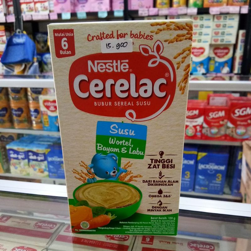 NESTLE CERELAC 6+ BUBUR SEREAL, BUBUR SEREAL SUSU 120GR