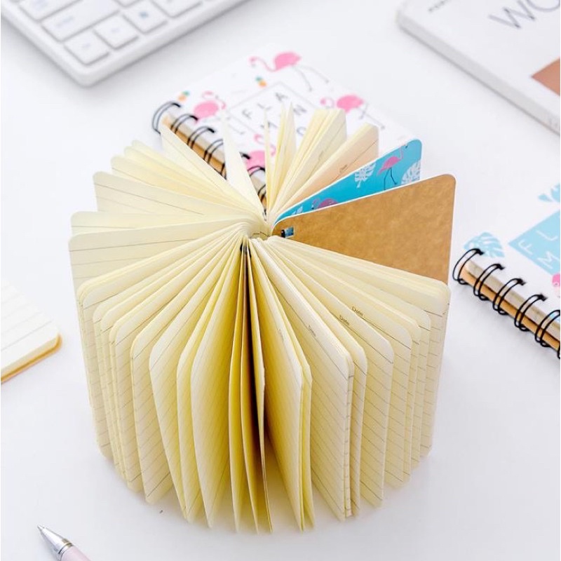 1 pcs Buku / Notebook Mini Ring A7 Motif-1