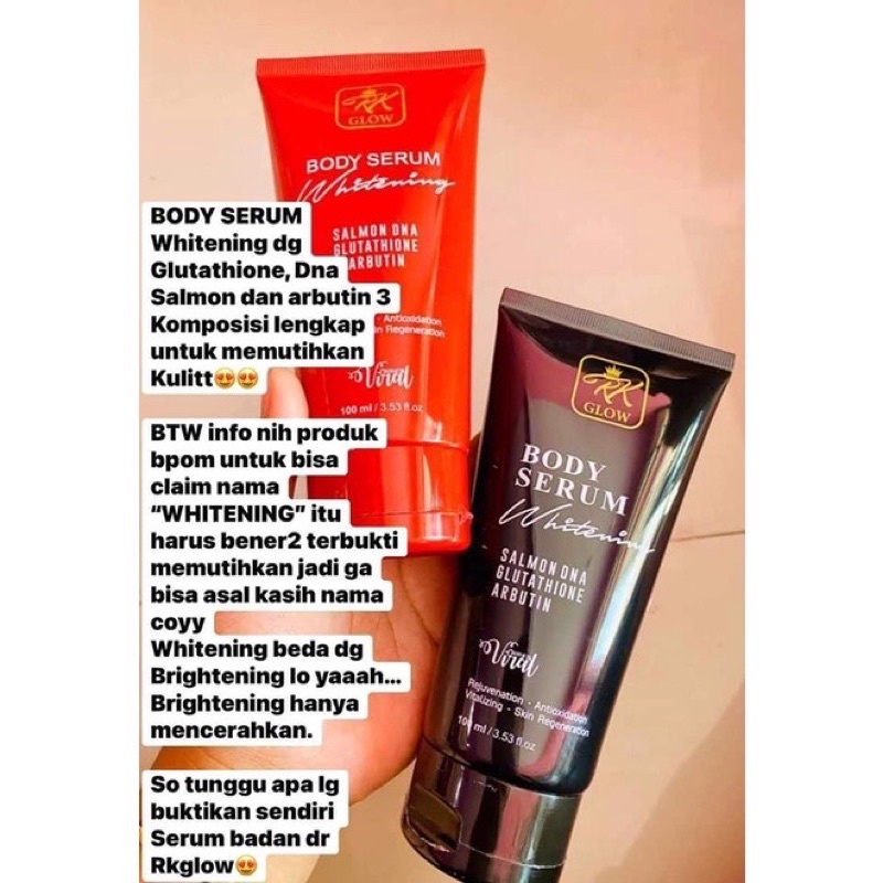 RK BODY SERUM WHITENING