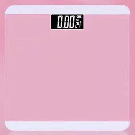 Timbangan Badan Digital Timbangan Baterai Timbangan Elektrik Timbangan Digital Murah Timbangan Berat Badan Berbahan Kaca Kuat Sampai 180 KG-PINK LIST