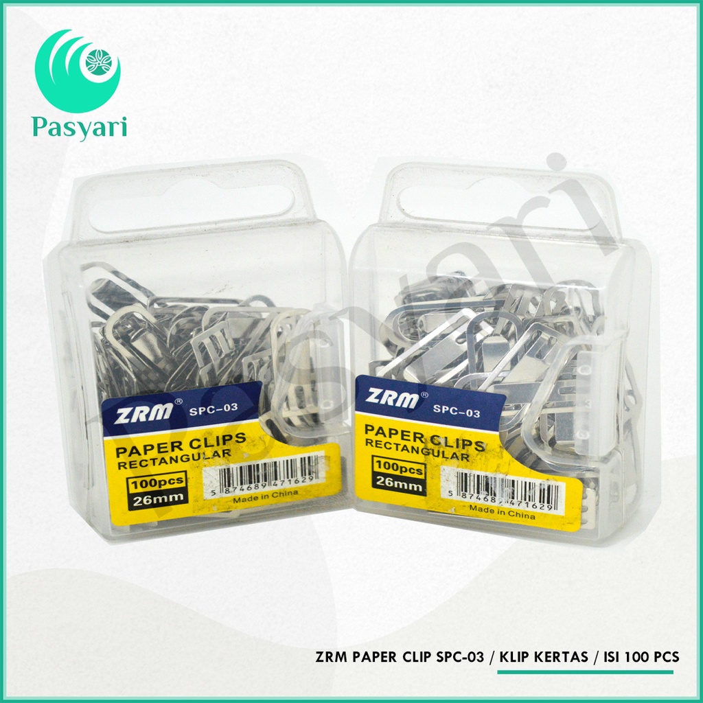 

Zrm Paper Clip Spc-03 / Klip Kertas / isi 100 pcs