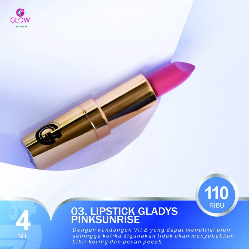 LIPSTIK GLADYS PINK SUNRISE | GLAFIDSYA | KOSMETIK