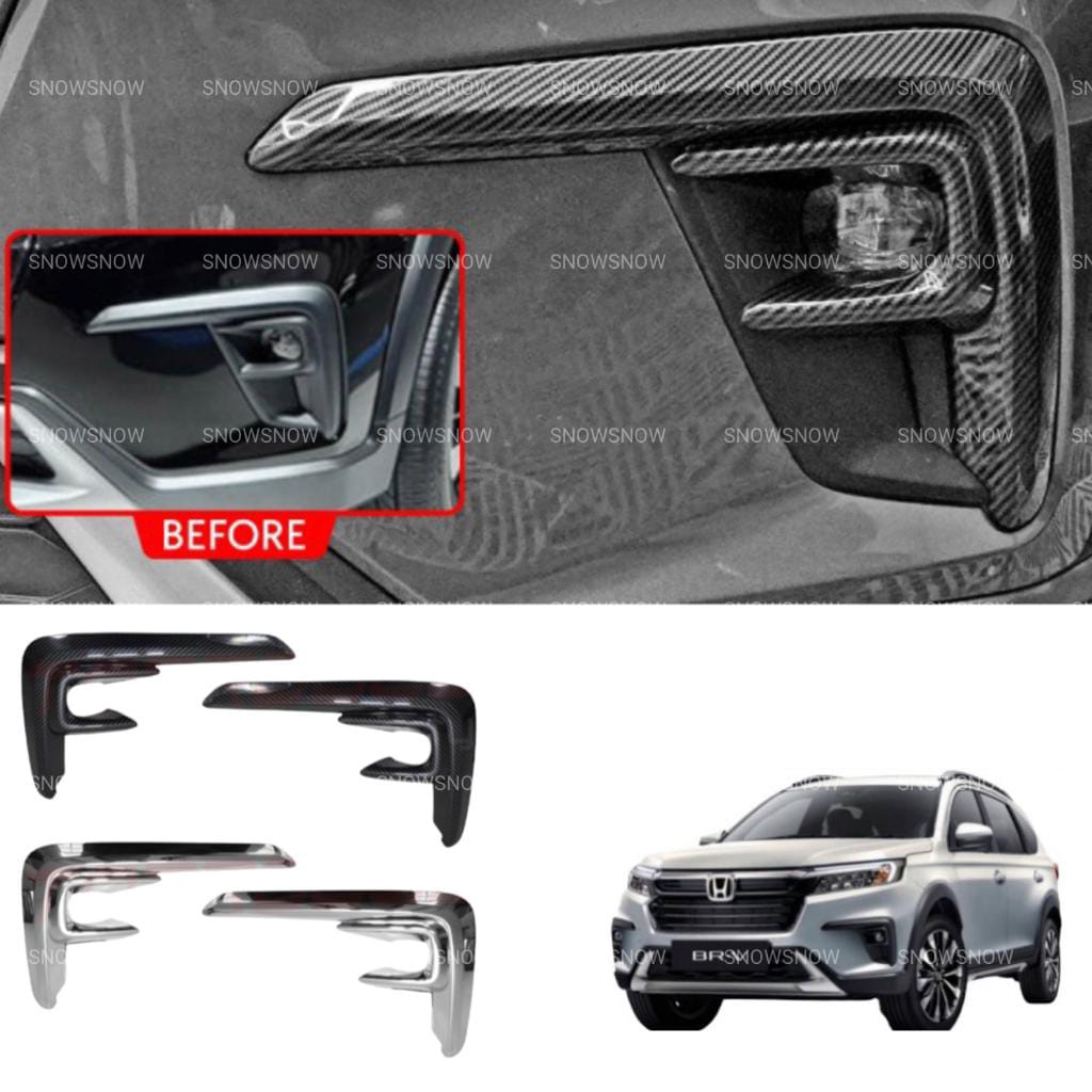 Foglamp Cover Honda BRV 2022 UP Fog Lamp Chrome Carbon