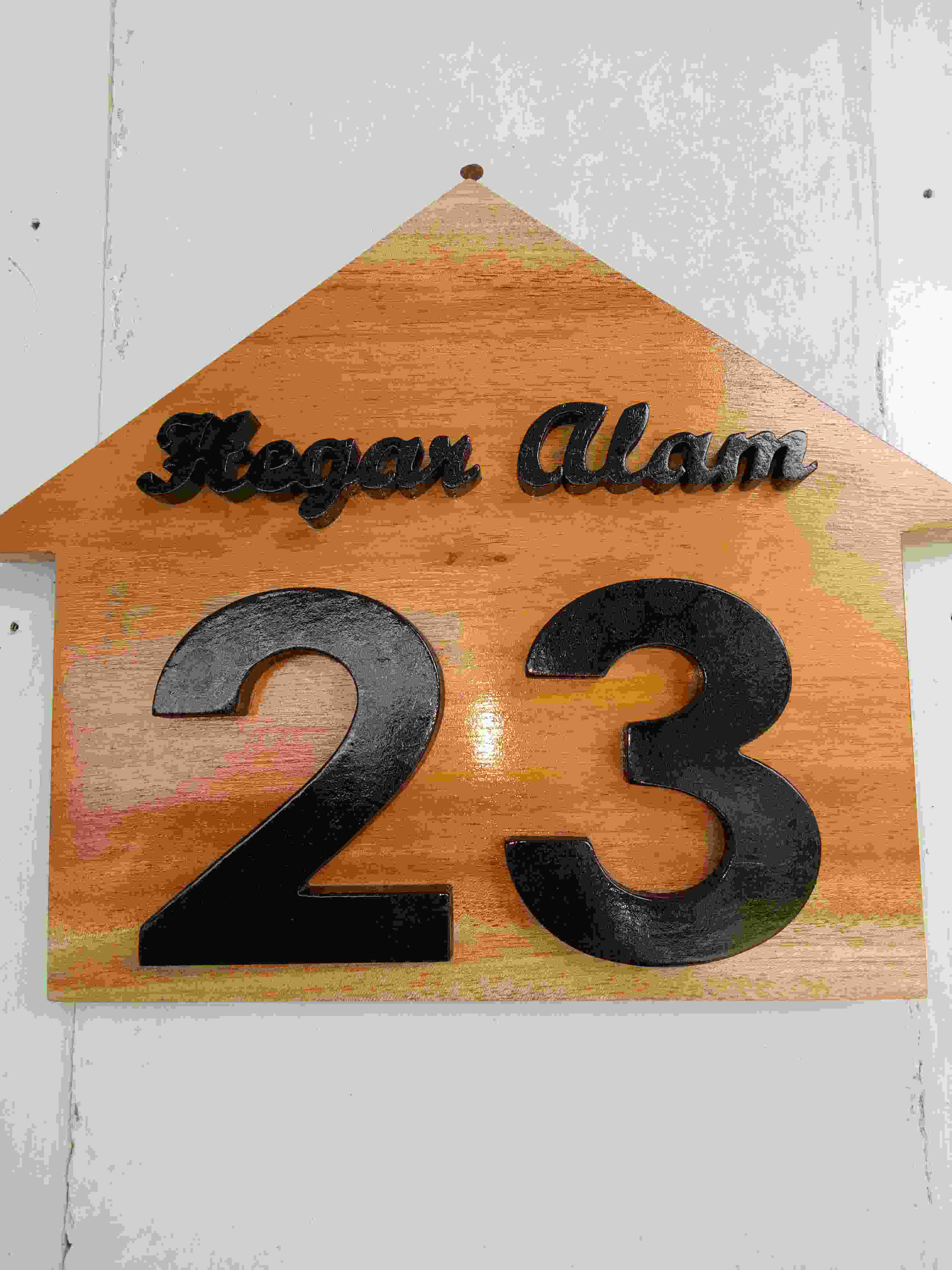 Nomor Rumah Huruf Timbul Akrilik