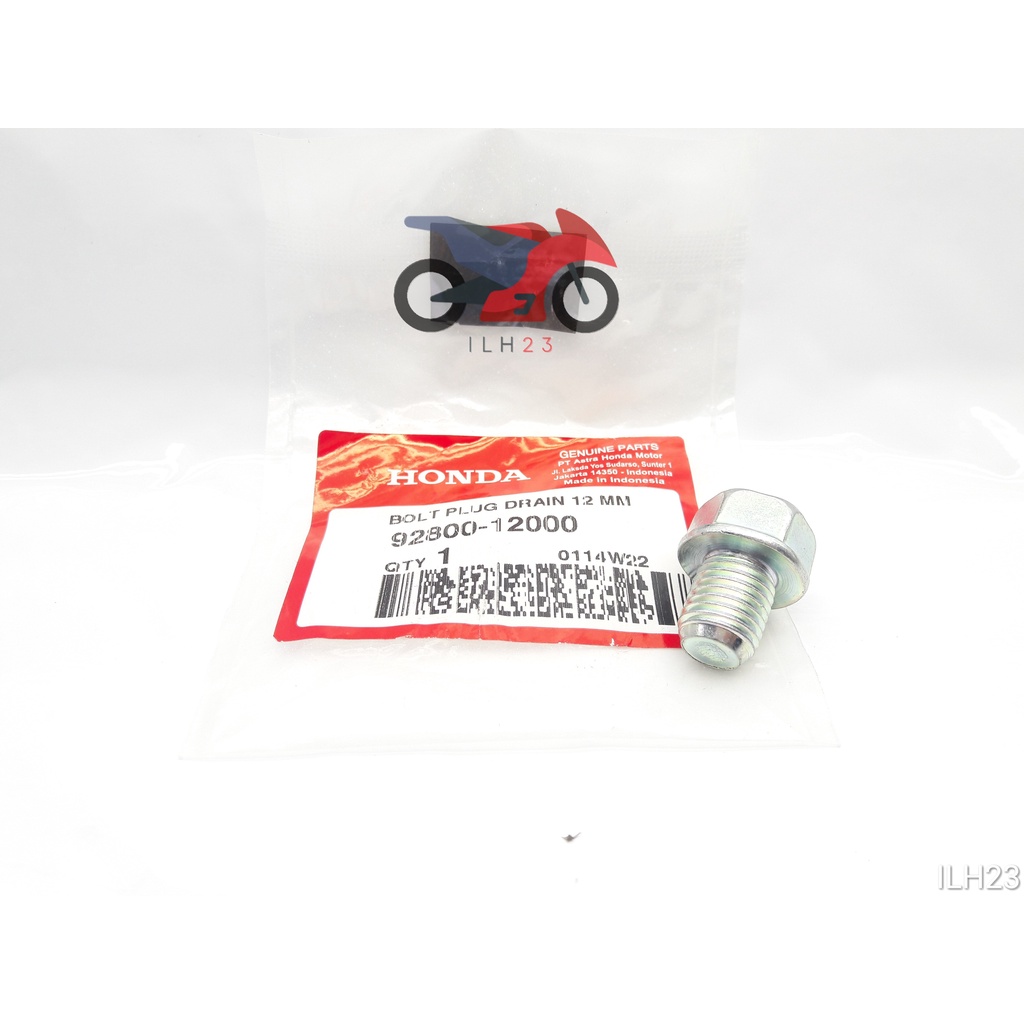 Baut Tap/Buang Oli 12 MM CB150, CBR150, Supra, Grand, CS1 Original Honda 92800-12000