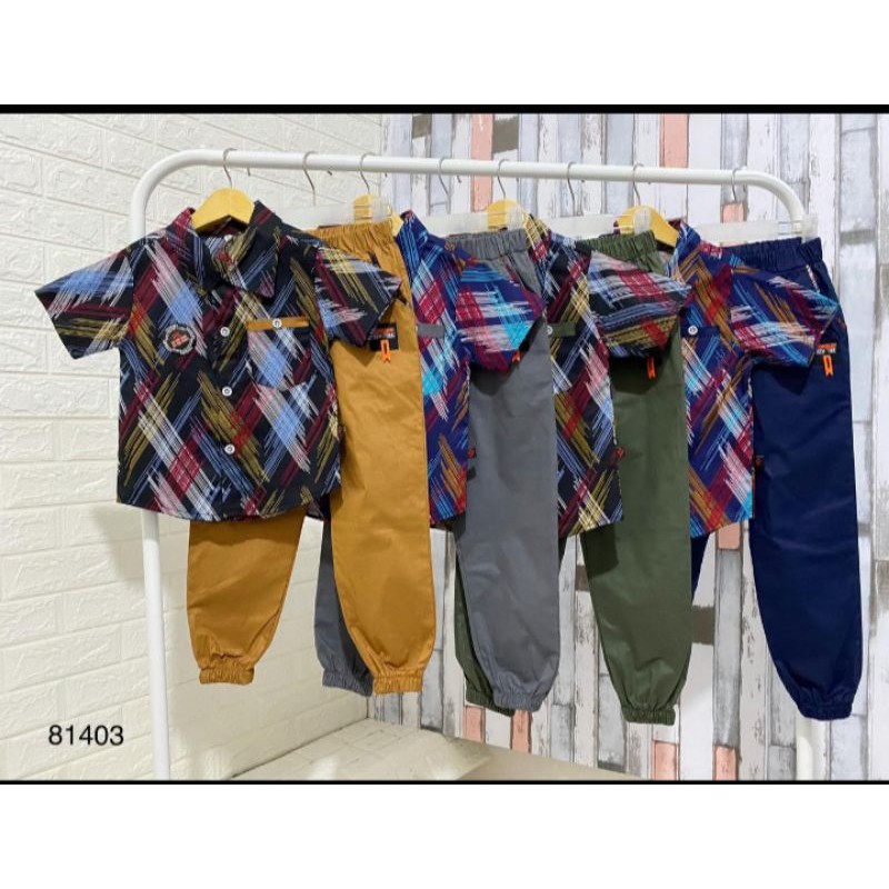 Set Kemeja Joger YessKids