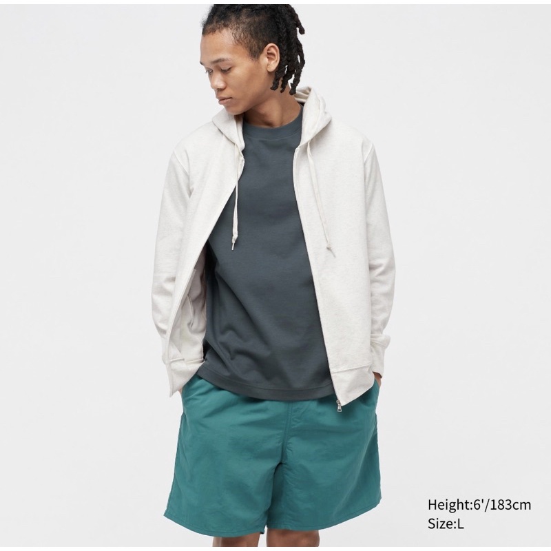 JASTIP HOODIE UNIQLO MEN AIRISM JAKET HOODIE RETSLETING UV PROTECTION