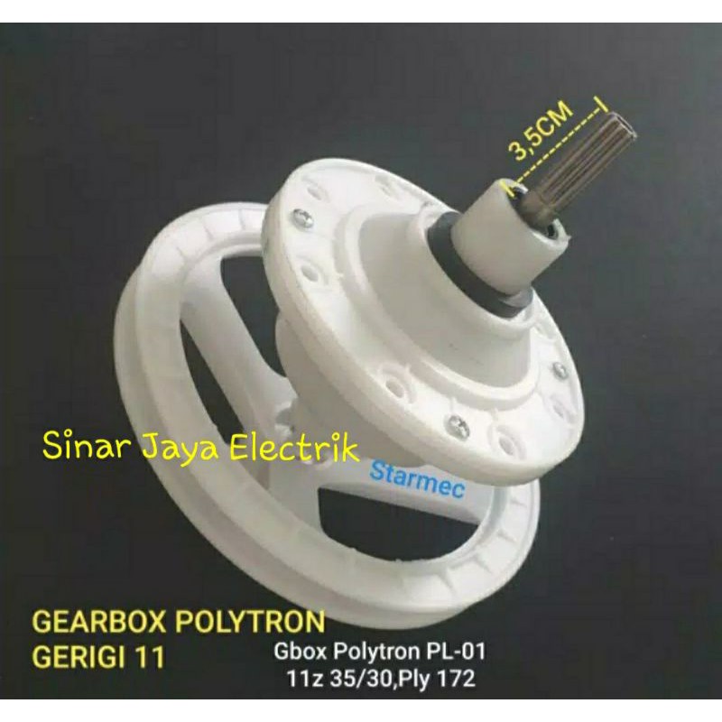 GEARBOX MESIN CUCI POLYTRON 14KG PWM-1401R / PWM-1401G GERIGI 11