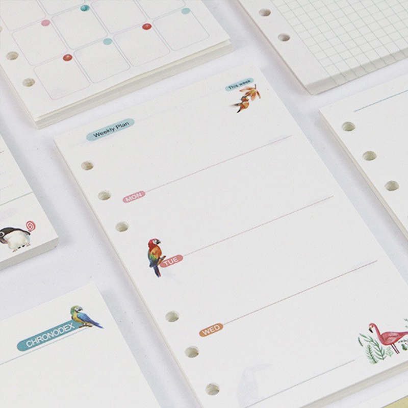 

Variation of Birds Loose Leaf Binder Paper A6 (Kertas Refill Binder)