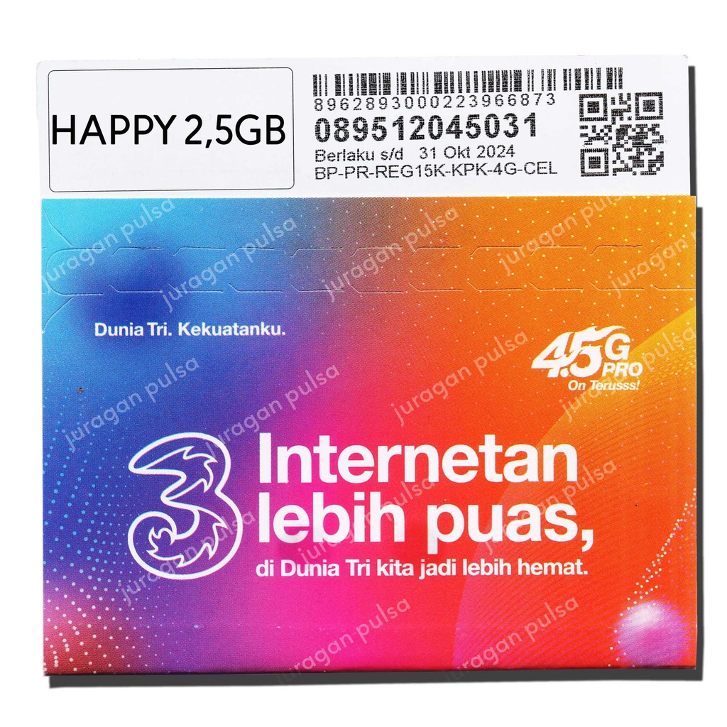[Promo] Perdana TRI 2,5GB 30Hari (Khusus Semarang Branch)