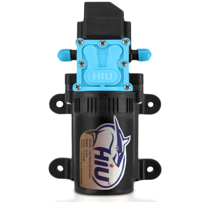 POMPA DC 12V HIU pompa sprayer elektrik tekanan tinggi 100 psi 5 LPM
