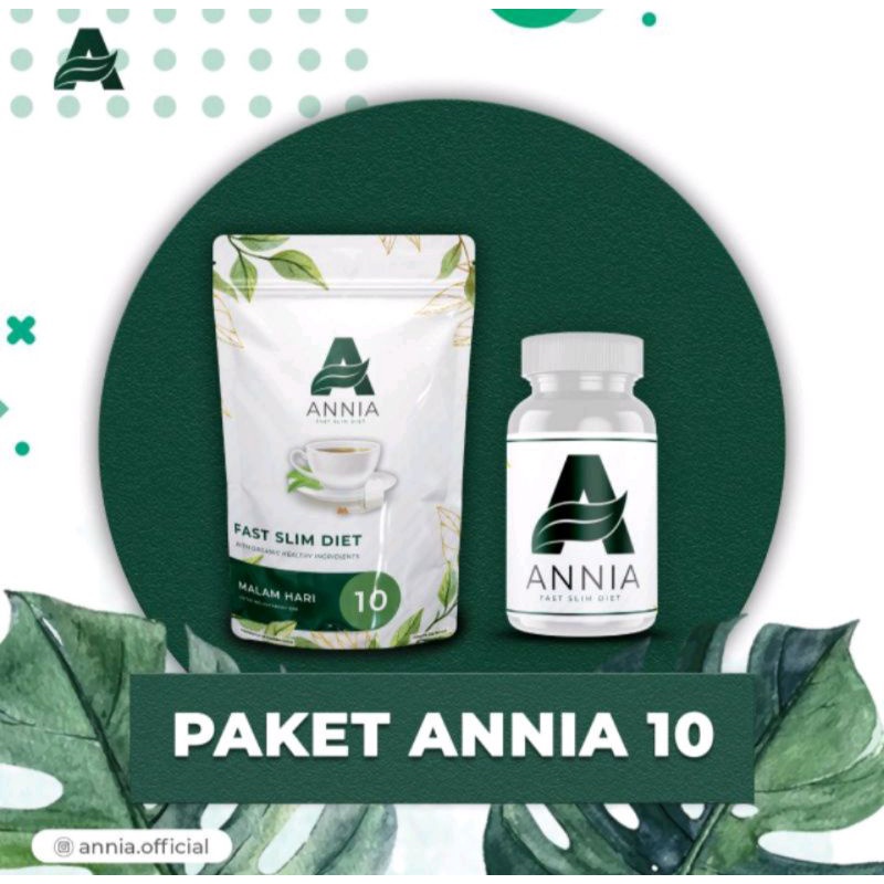 Paket Fast Slim ANNIA Diet Herbal Turun 2-6kg 10 hari BEST SELLER